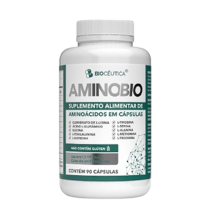 AminoBio Aminoácidos 60 Cápsulas - Biocêutica
