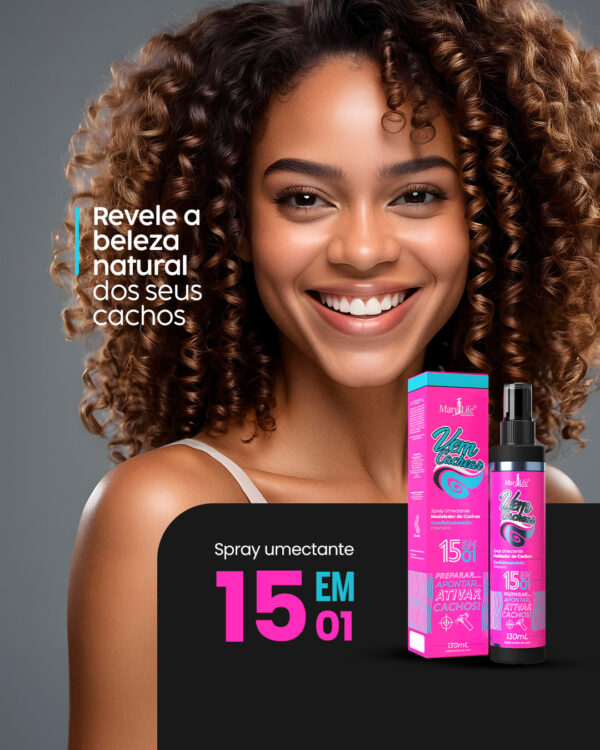 Vem Cachear 15 em 1 Spray Umectante 130ml - Mary Life - Image 3