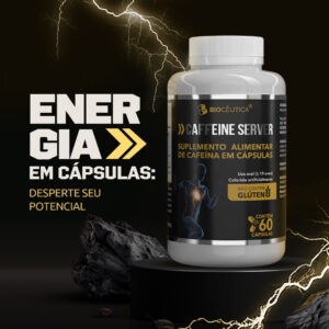 Caffeine Server 370mg 60 Cápsulas - Biocêutica - Image 2