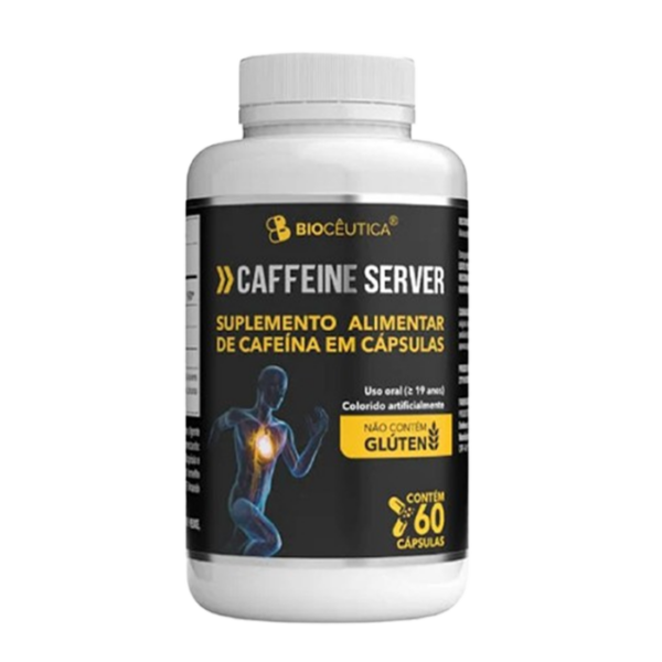 Caffeine Server 370mg 60 Cápsulas - Biocêutica
