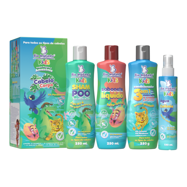 Kit Capilar Cabelo e Corpo Kids Ph Neutro - Bio Instinto