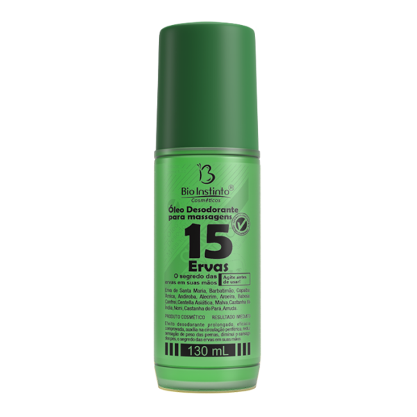 Óleo Massageador 15 Ervas 130ml - Bio Instinto