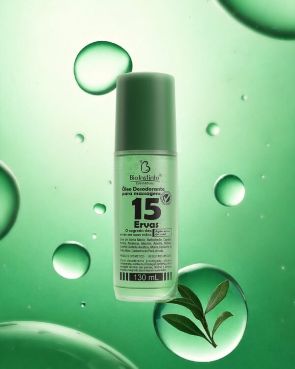 Óleo Massageador 15 Ervas 130ml - Bio Instinto - Imagem 2