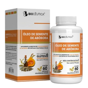 Óleo de Semente de Abóbora 6,75g 60 Cápsulas - Biocêutica